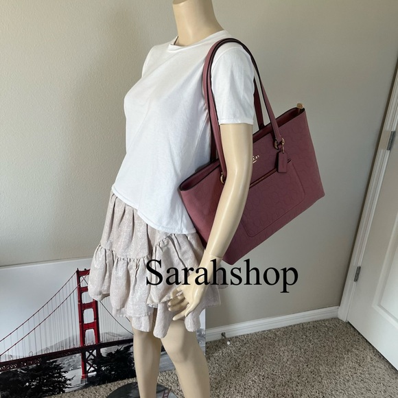 ✅Coach Station Tote Bag In Signature Leather - Picture 6 of 13